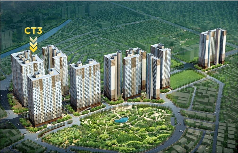 Tòa CT3 chung cư Booyoung Vina Mỗ Lao