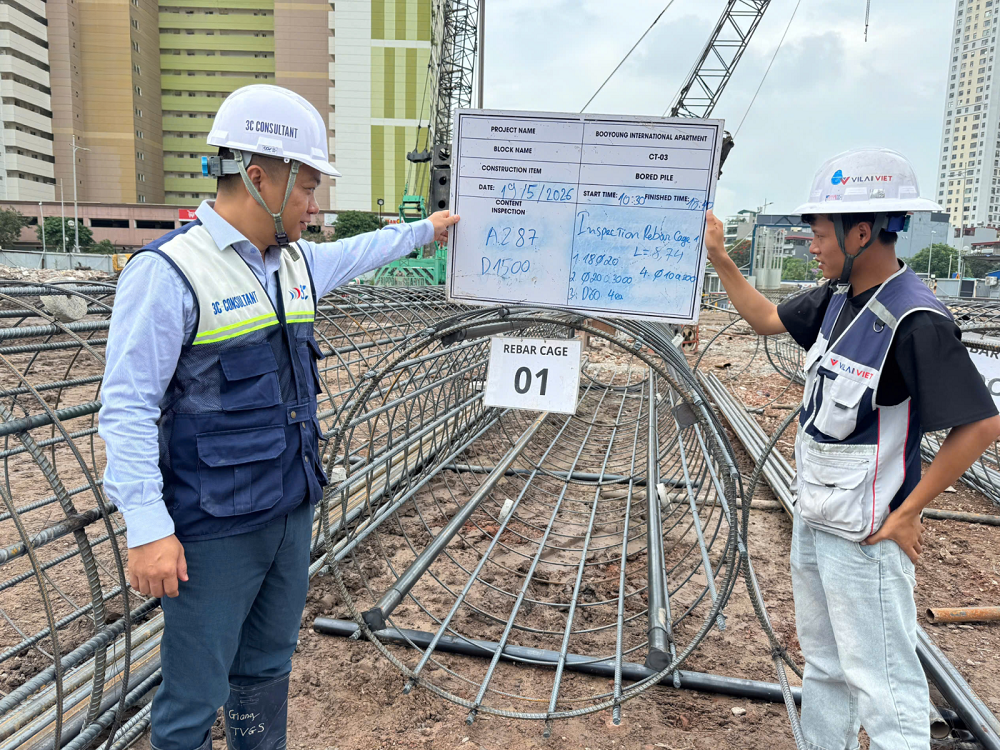 Ảnh cập nhật tiến độ dự án Booyoung Vina tháng 5/2026. Ảnh 3