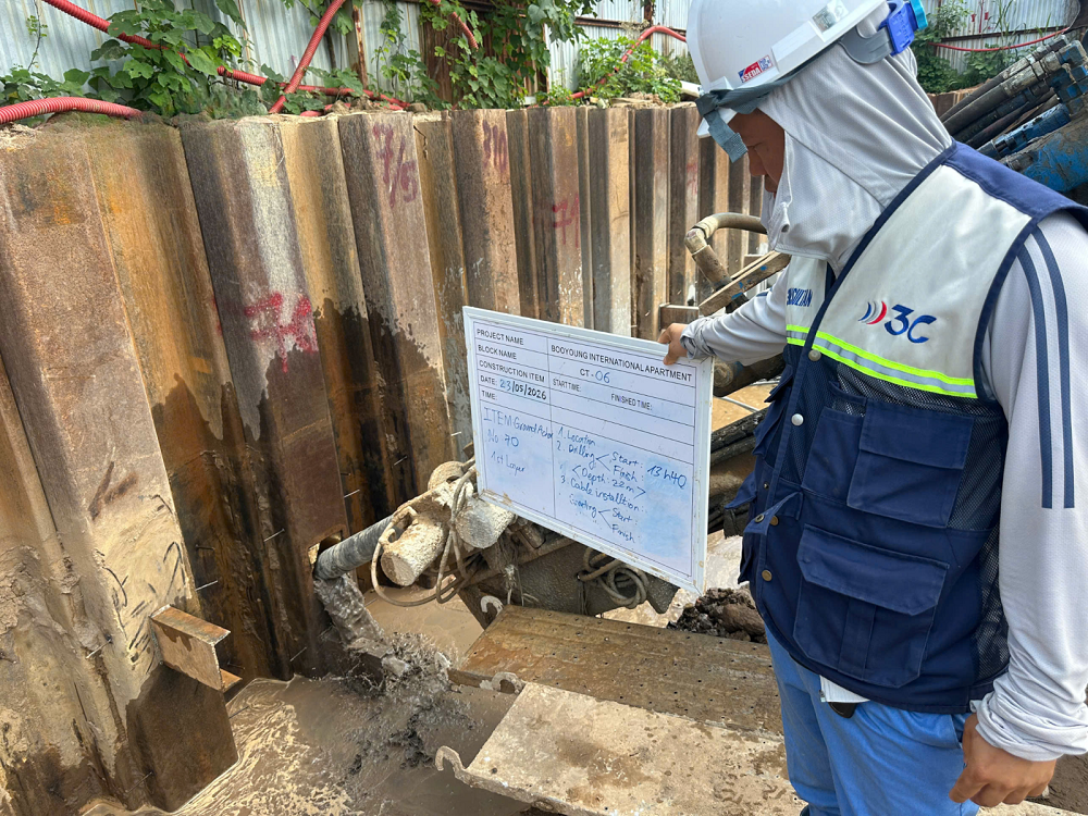 Ảnh cập nhật tiến độ dự án Booyoung Vina tháng 5/2026. Ảnh 2